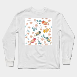 Bird Pattern Long Sleeve T-Shirt